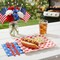 Red Gingham Scalloped Party Plates – 8ct | Summer BBQ & 4th of July Party Plates